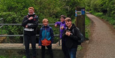 Scouts completing expedition challenge